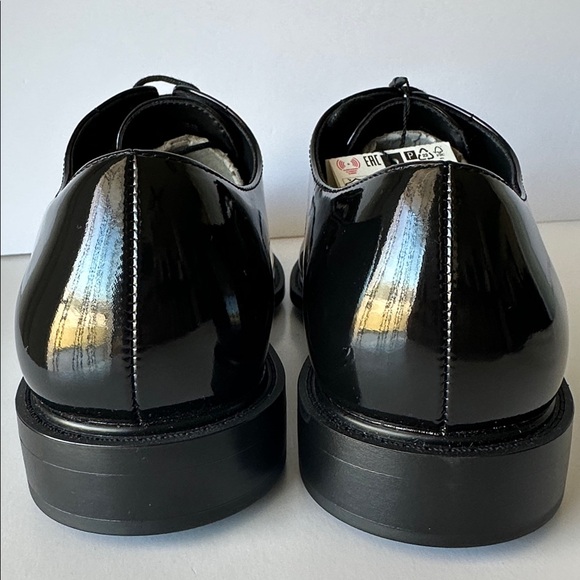 Zara Men's Glossy Black Dress Shoes - Picture 7 of 16